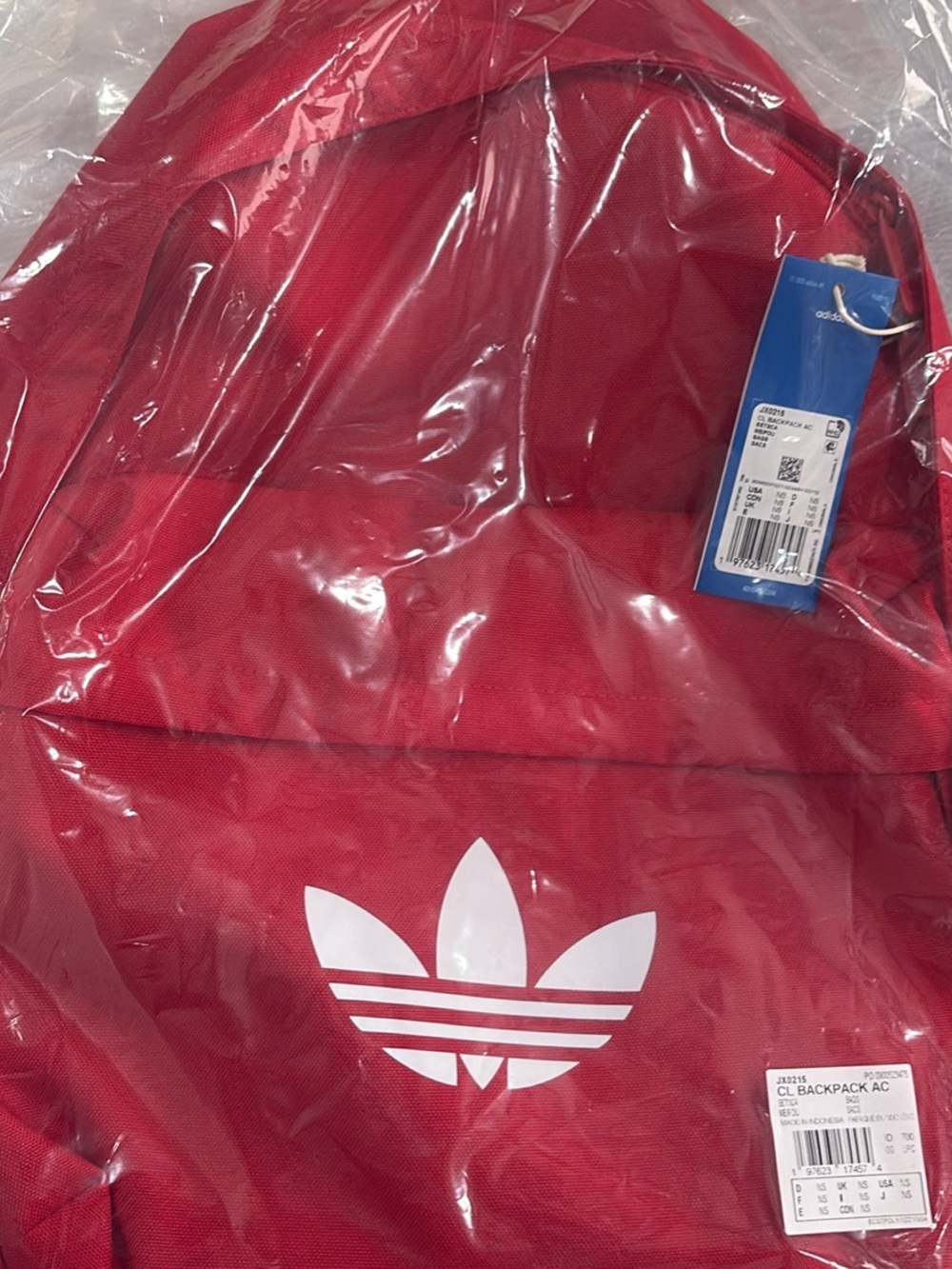 adidas Red Trefoil Logo Backpack